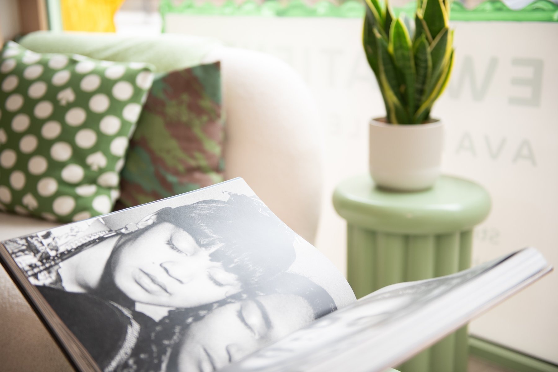 The calm, plant-filled waiting area at Feel Good Dental in Croydon