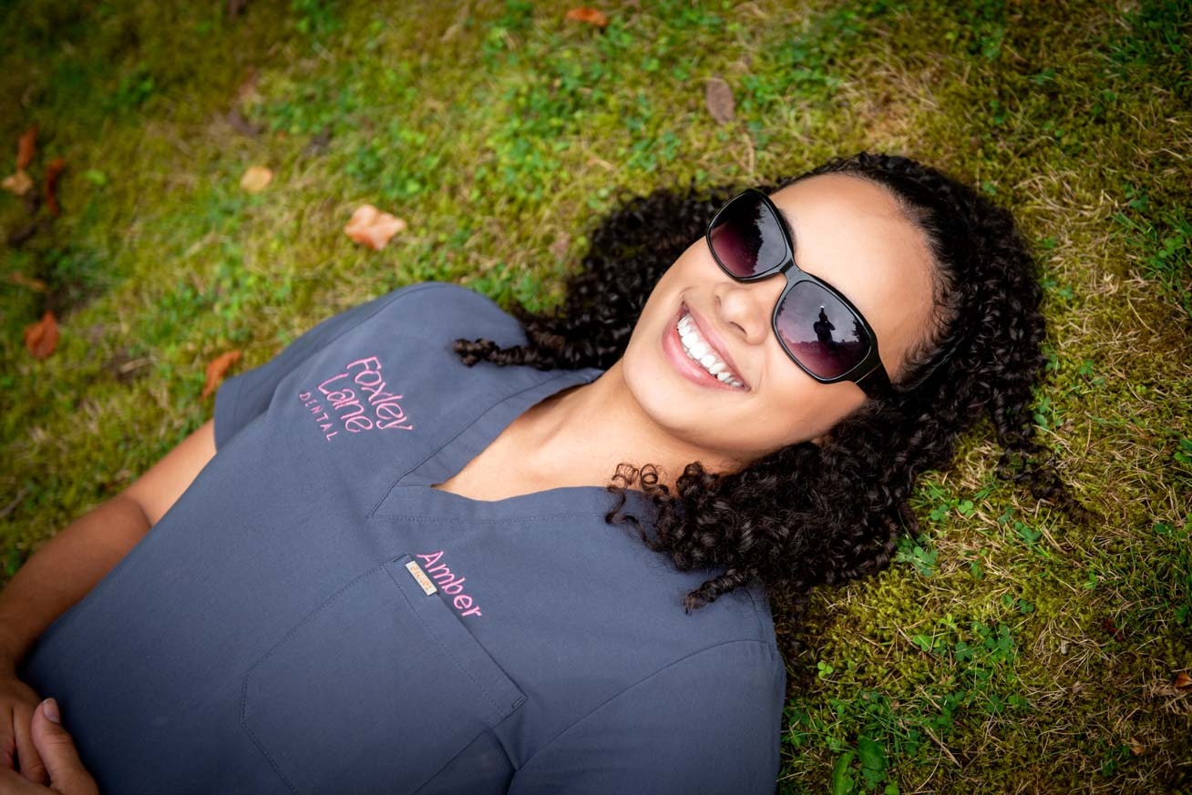 Foxley Lane Dental team member Amber reflecting the calm, welcoming approach of a trusted Purley dental practice
