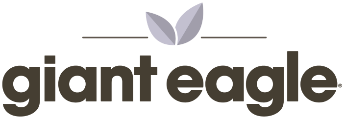 Giant Eagle logo with two stylized leaves above the company name in lowercase letters.