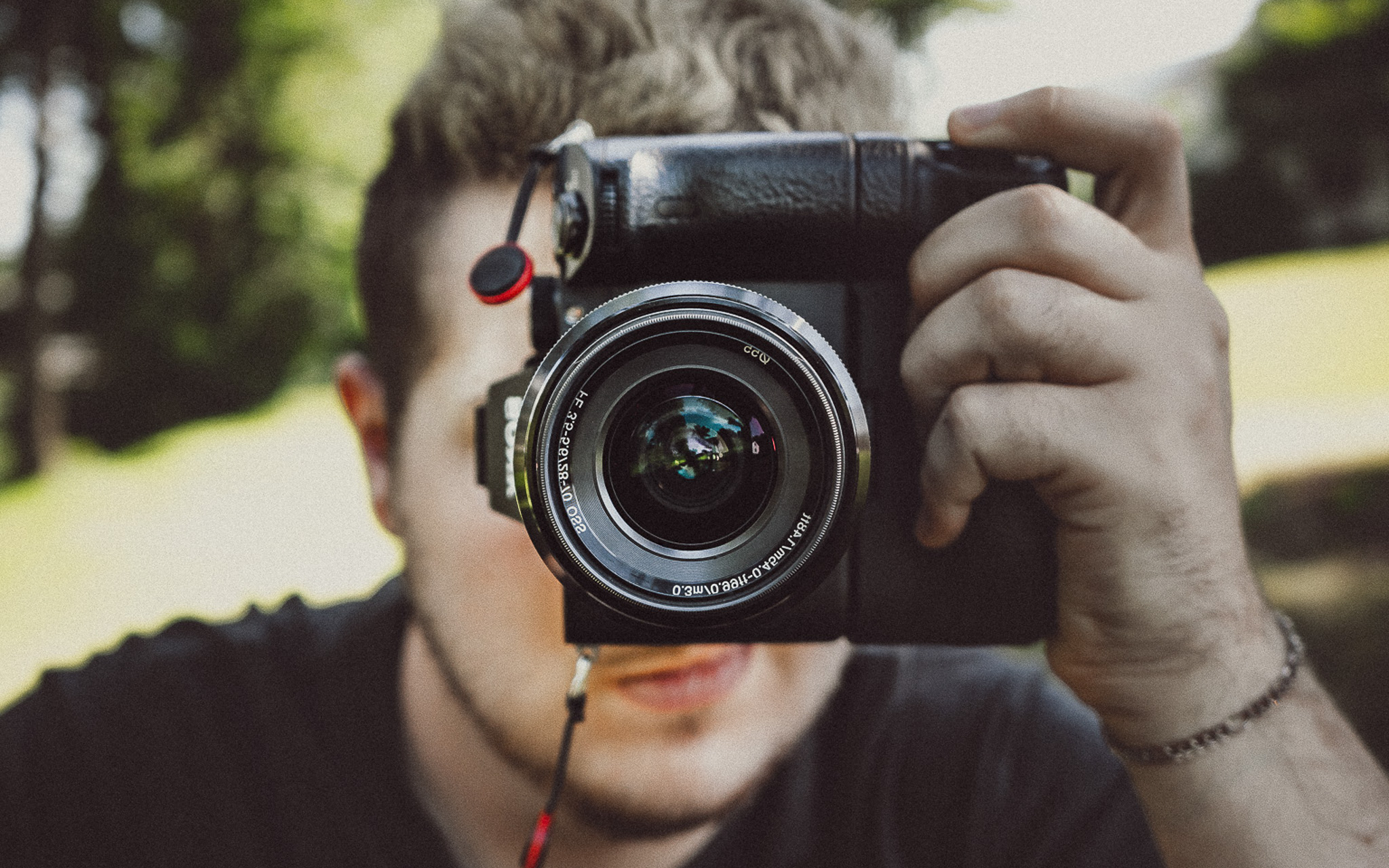 Photo of Matt Romine taking a photo

