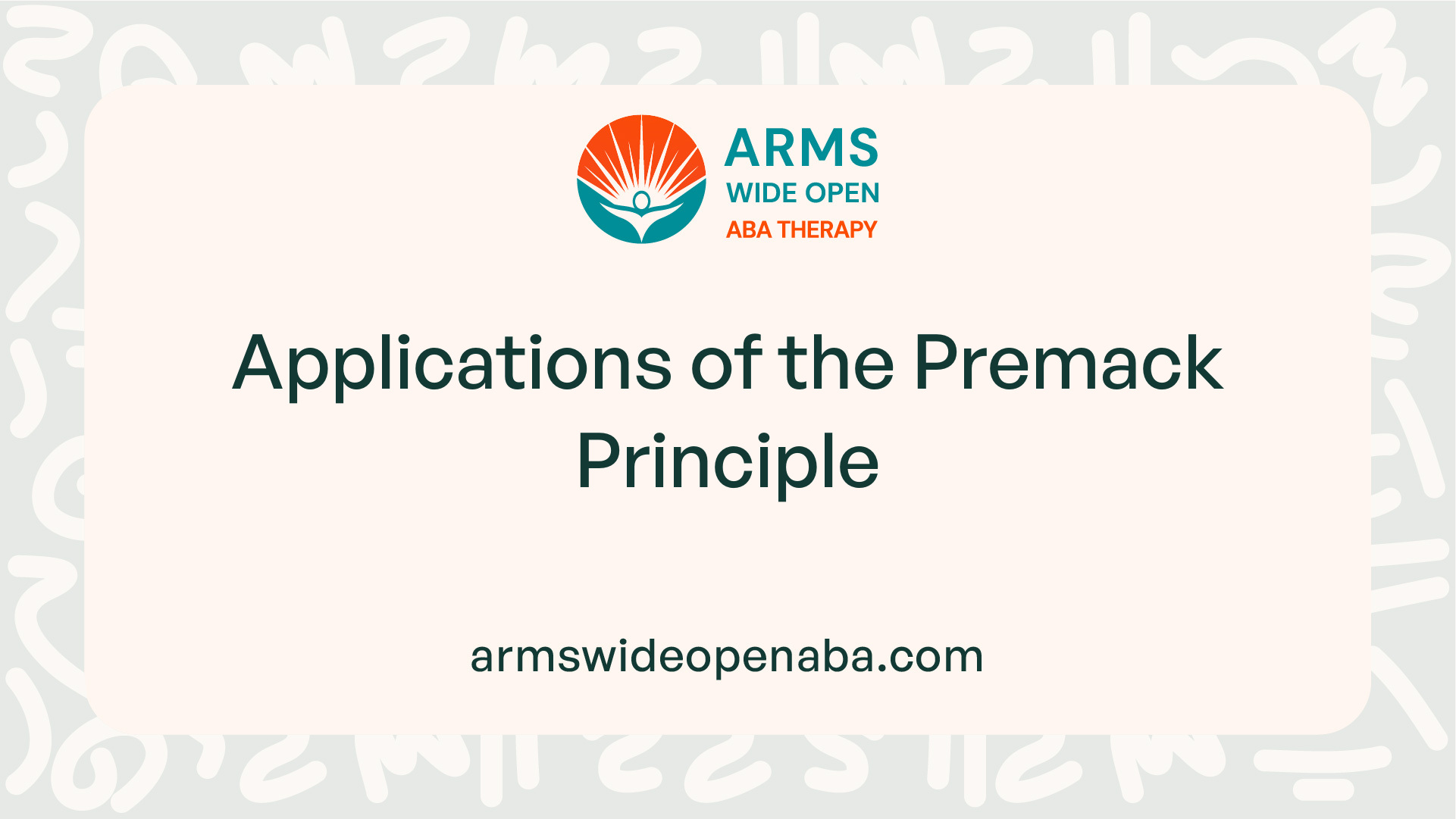 Applications of the Premack Principle
