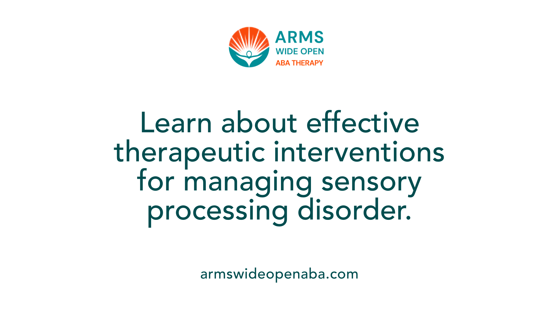 Learn about effective therapeutic interventions for managing sensory processing disorder.