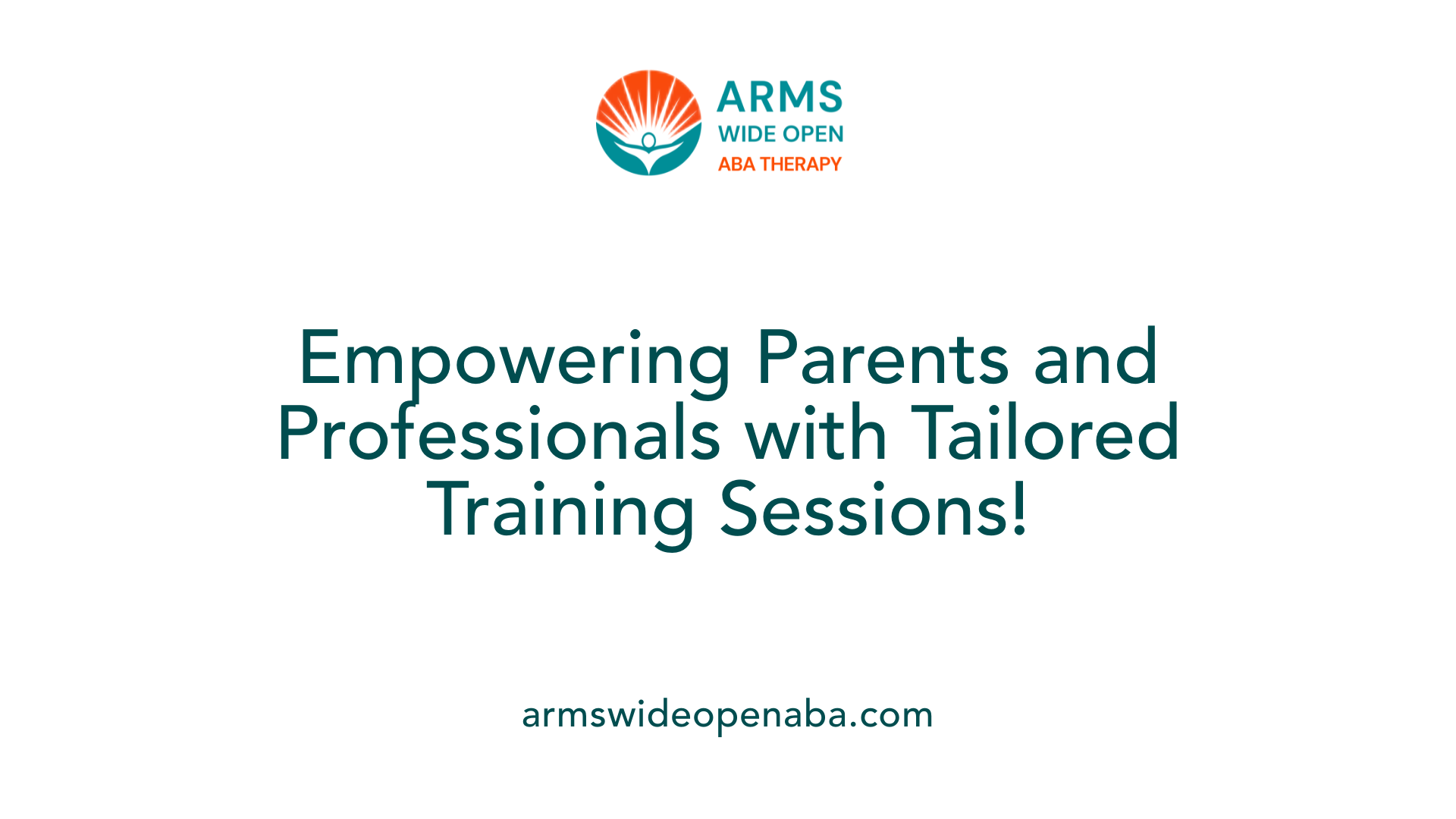 Empowering Parents and Professionals with Tailored Training Sessions!