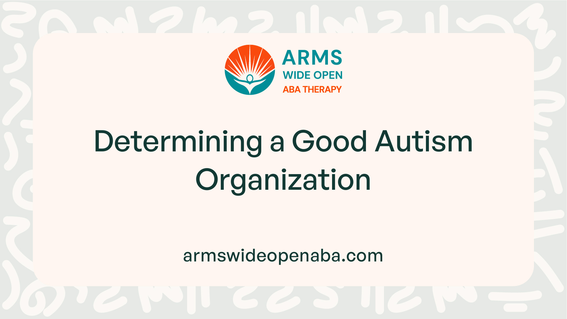 Determining a Good Autism Organization