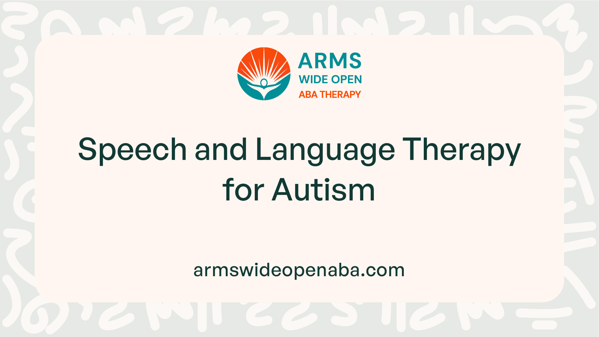 Speech and Language Therapy for Autism