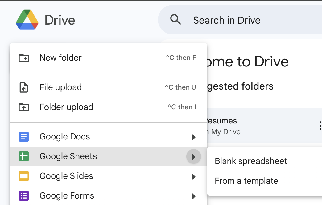 Go to Google Drive