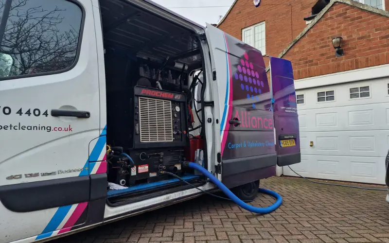 van mounted hot water extraction
