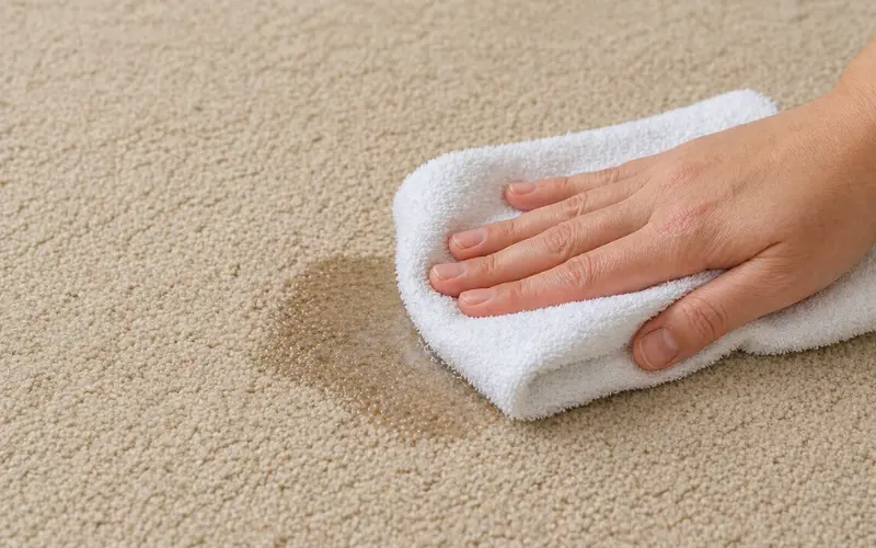 Blot with clean towel