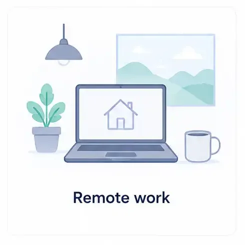 coffee, tea, remote setup