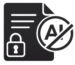 document with no AI training