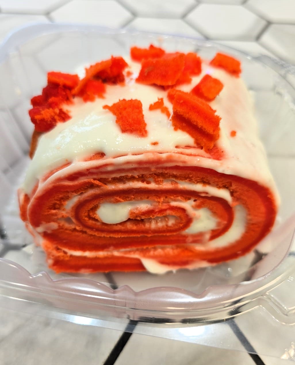 Red velvet cheesecake at Empanadas and More in Morrisville, NC.