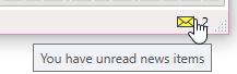 Unread news indicator
