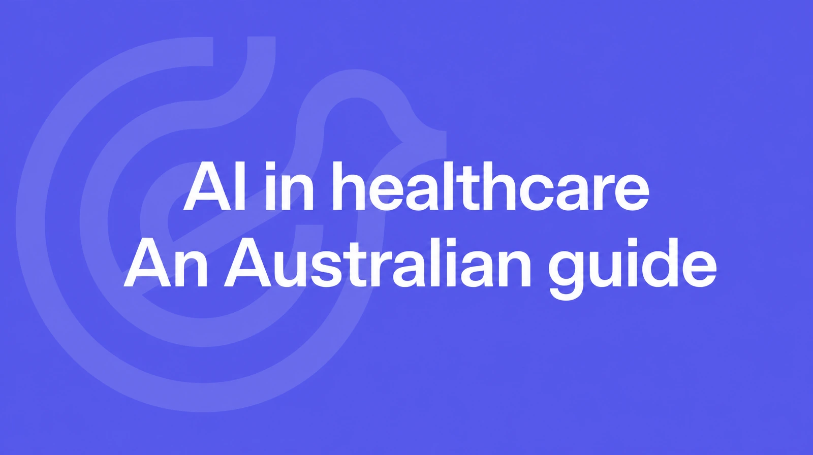 AI in healthcare: an Australian guide, on Violet Lyrebird blog artwork