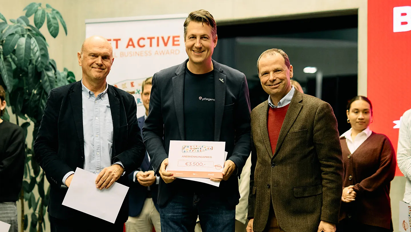 Pflegenavi am Podest beim GASBA Award 2025