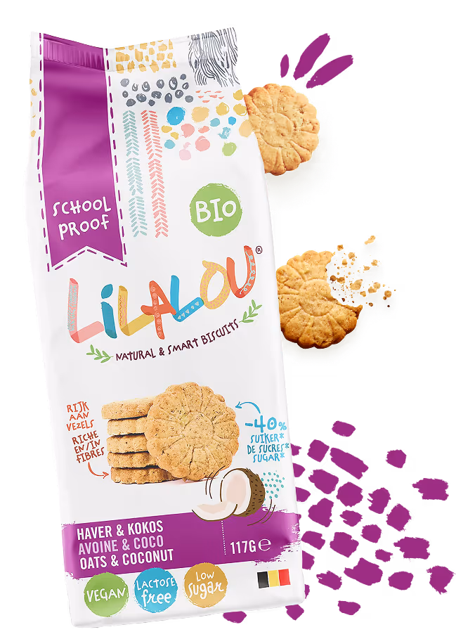 LilaLou Biscuits - Haver- & kokoskoek