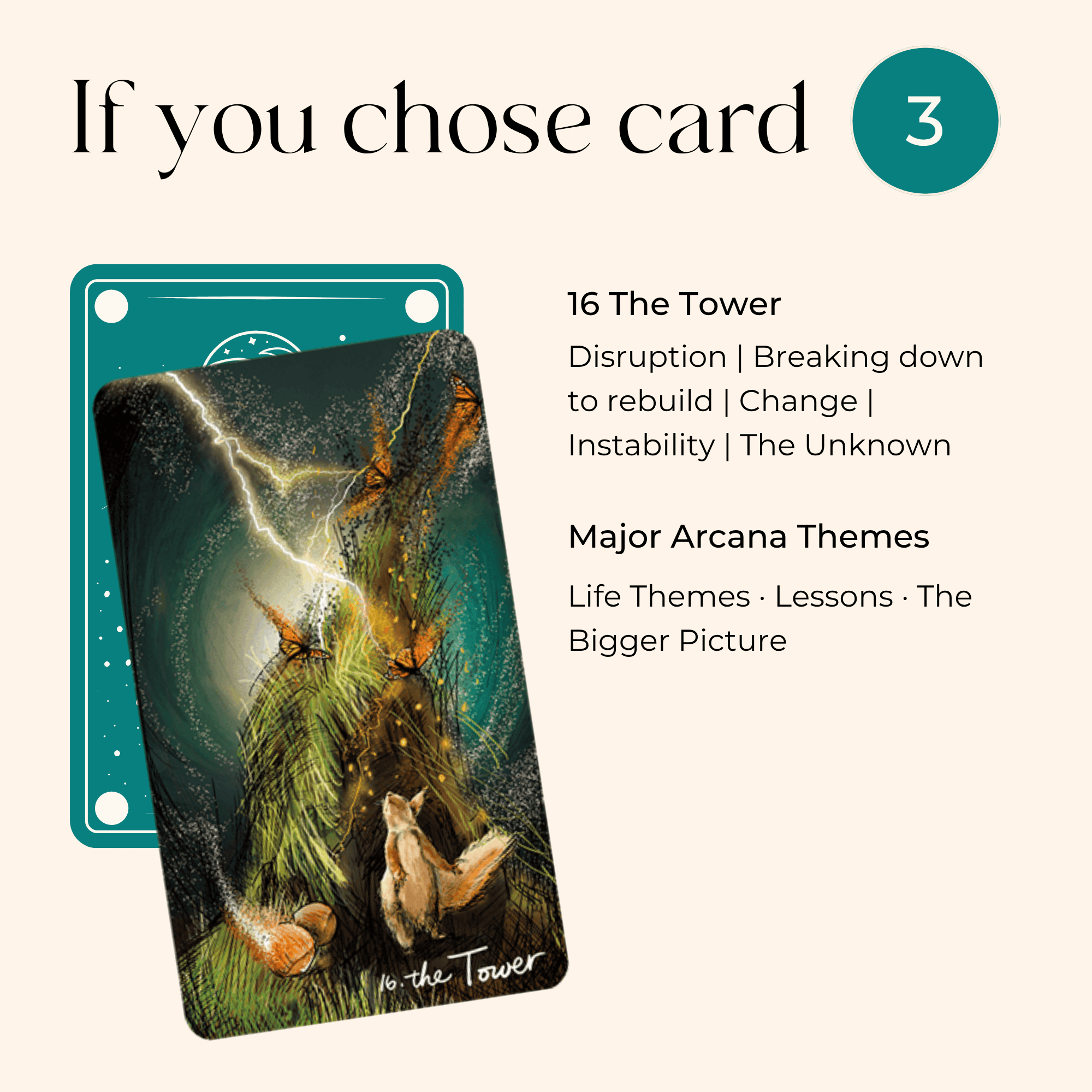 Tarot, Simplified Course Pick-a-Card | 3 - The Tower