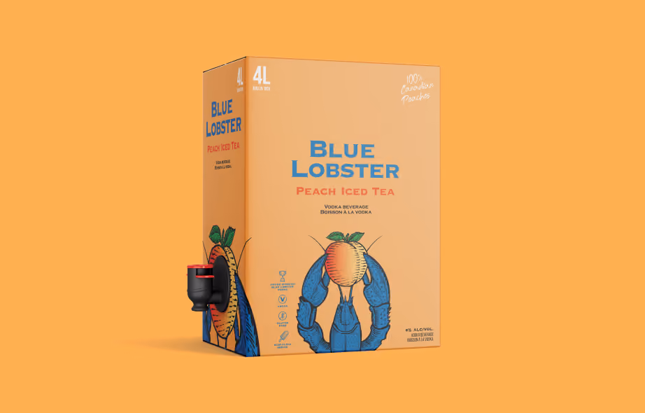 Blue Lobster Peach Iced Tea