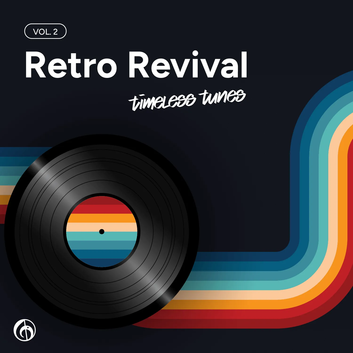 Rainbow designed playlist cover