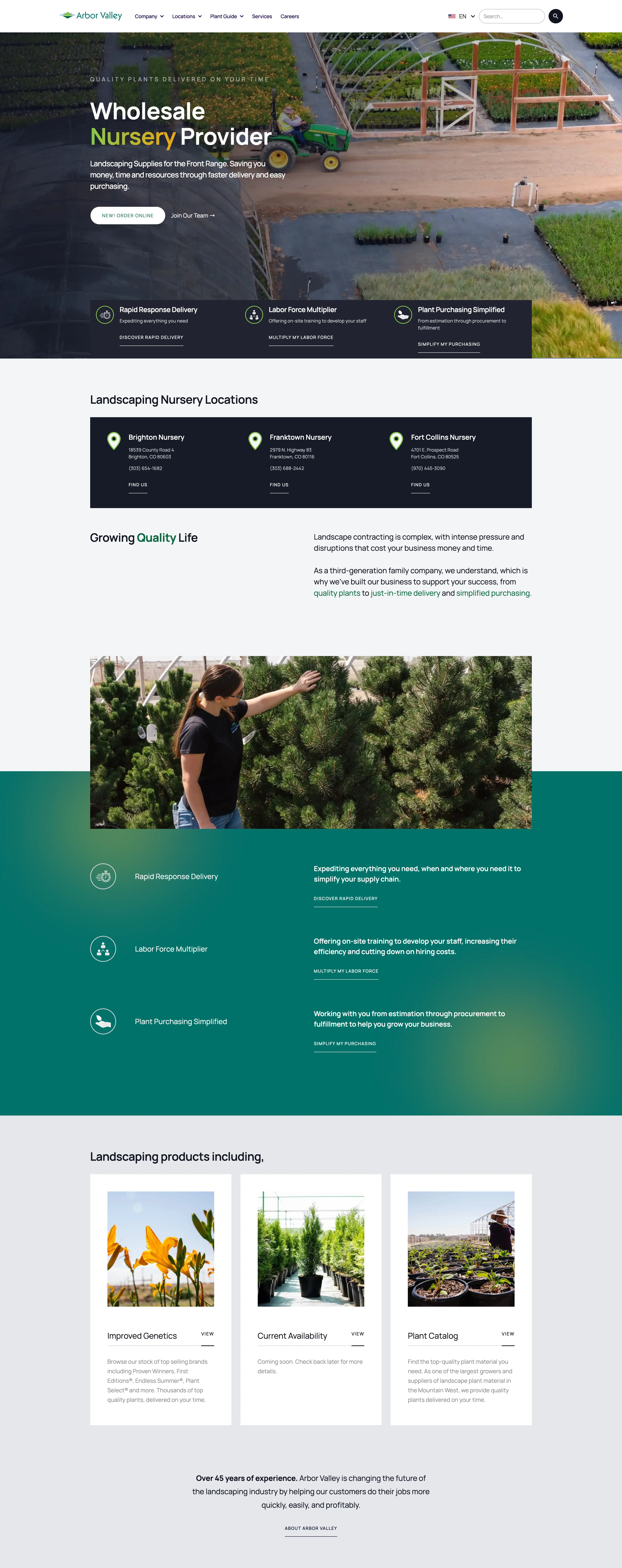 Screenshot of AVN's homepage