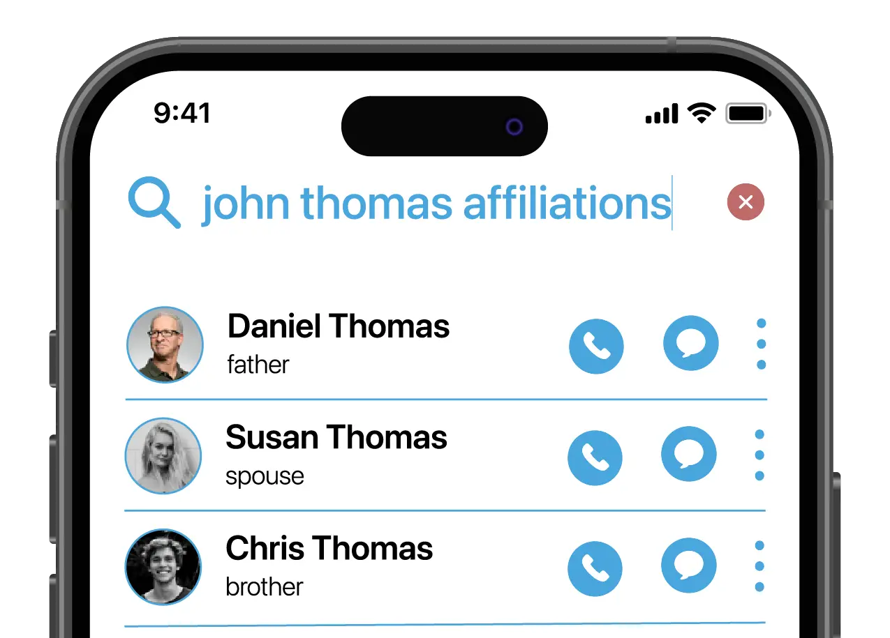 Search functionality demonstration for Circle application