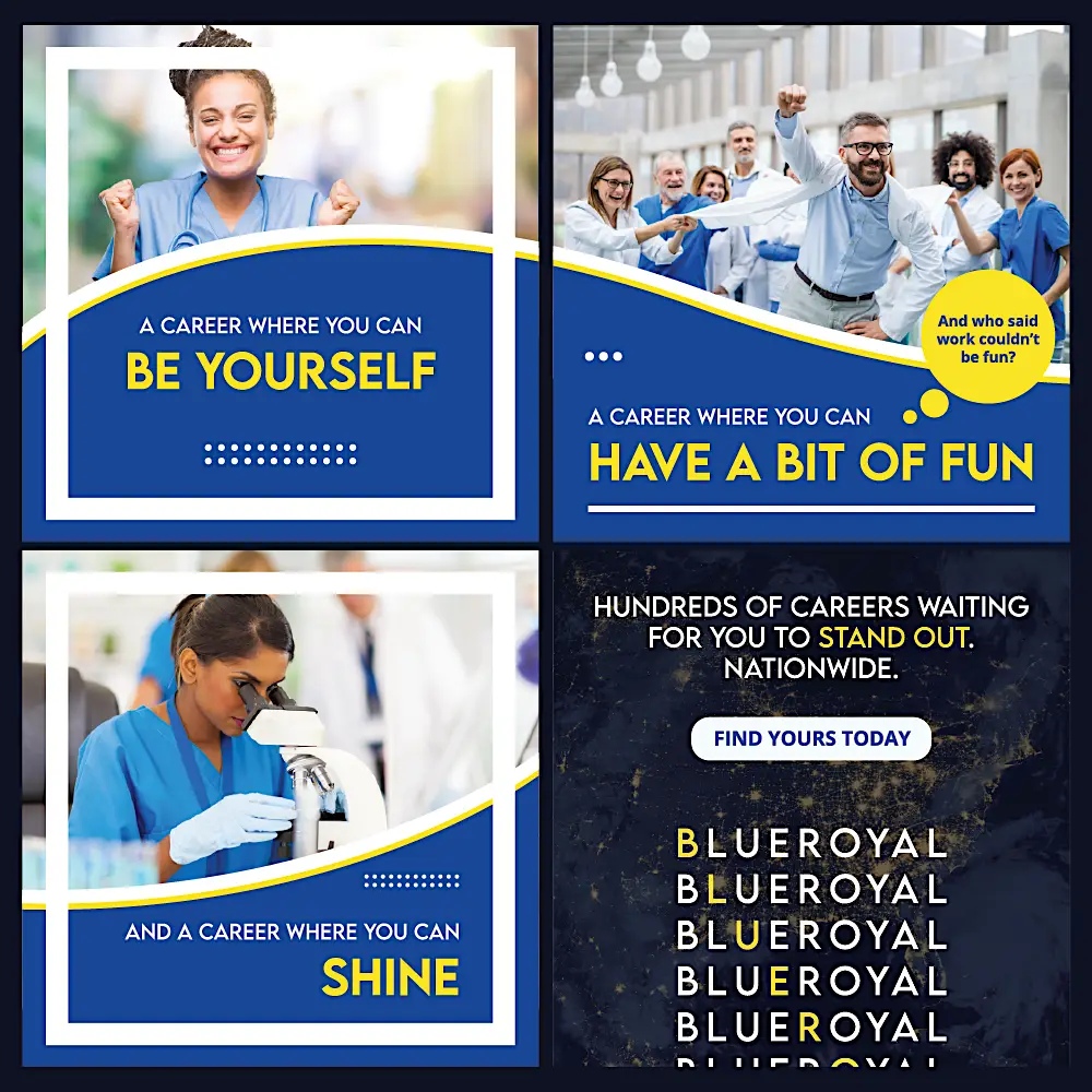 All 4 campaign graphics in a gride