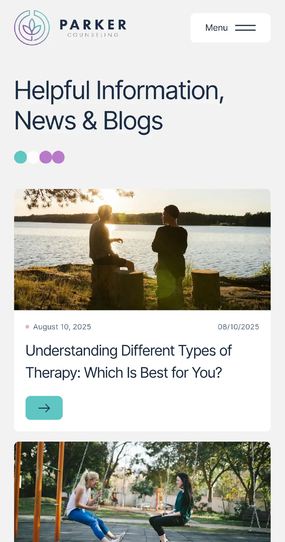 Parker Counseling's blog list page