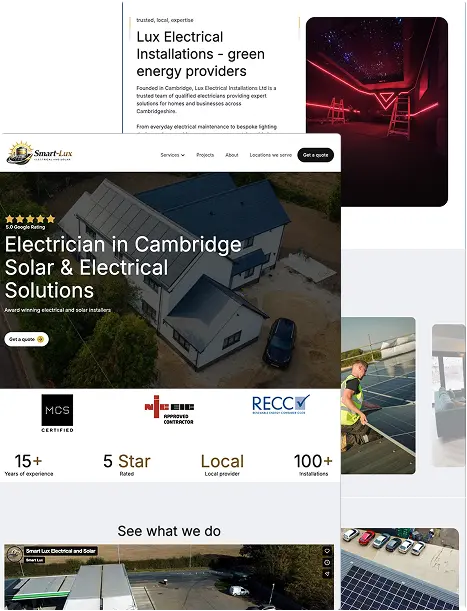 Lux Electrical Installations Ltd home page