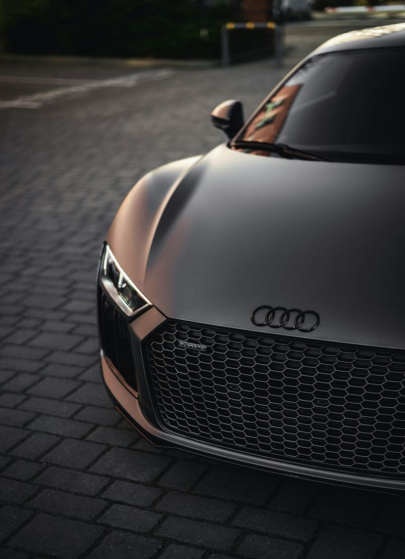 Close detail of a vehicle grille