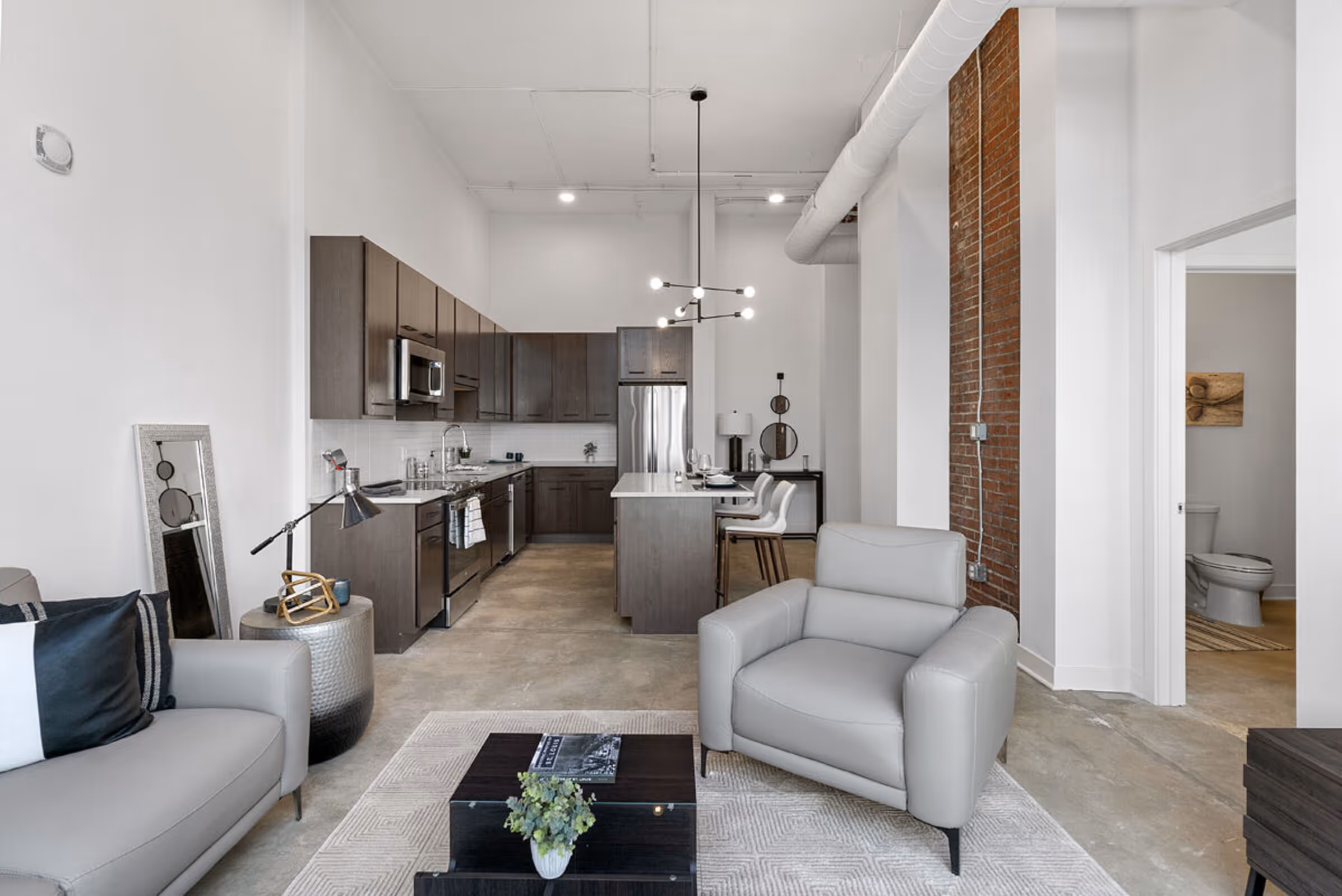 furnished living area