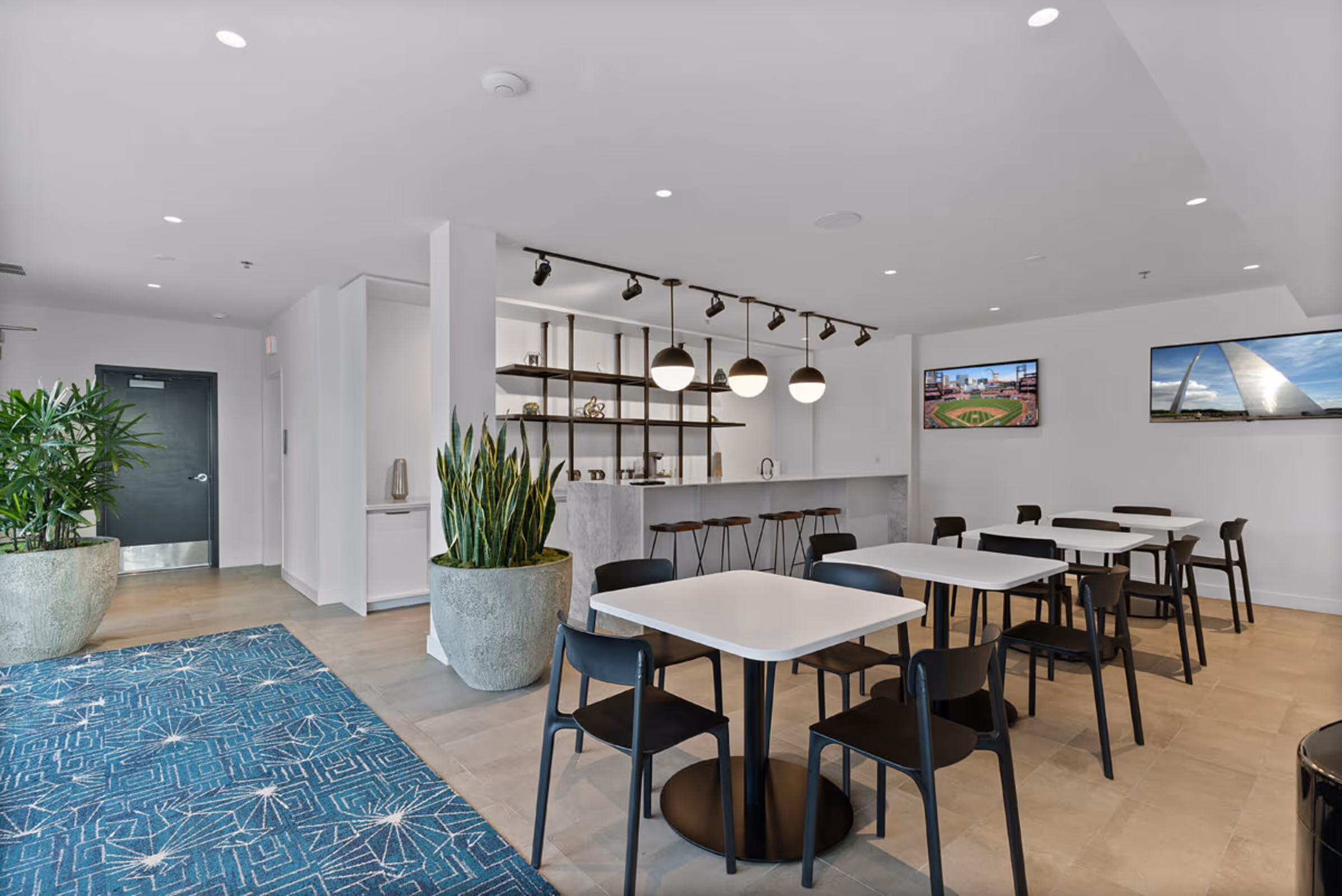 interior clubhouse area with seating