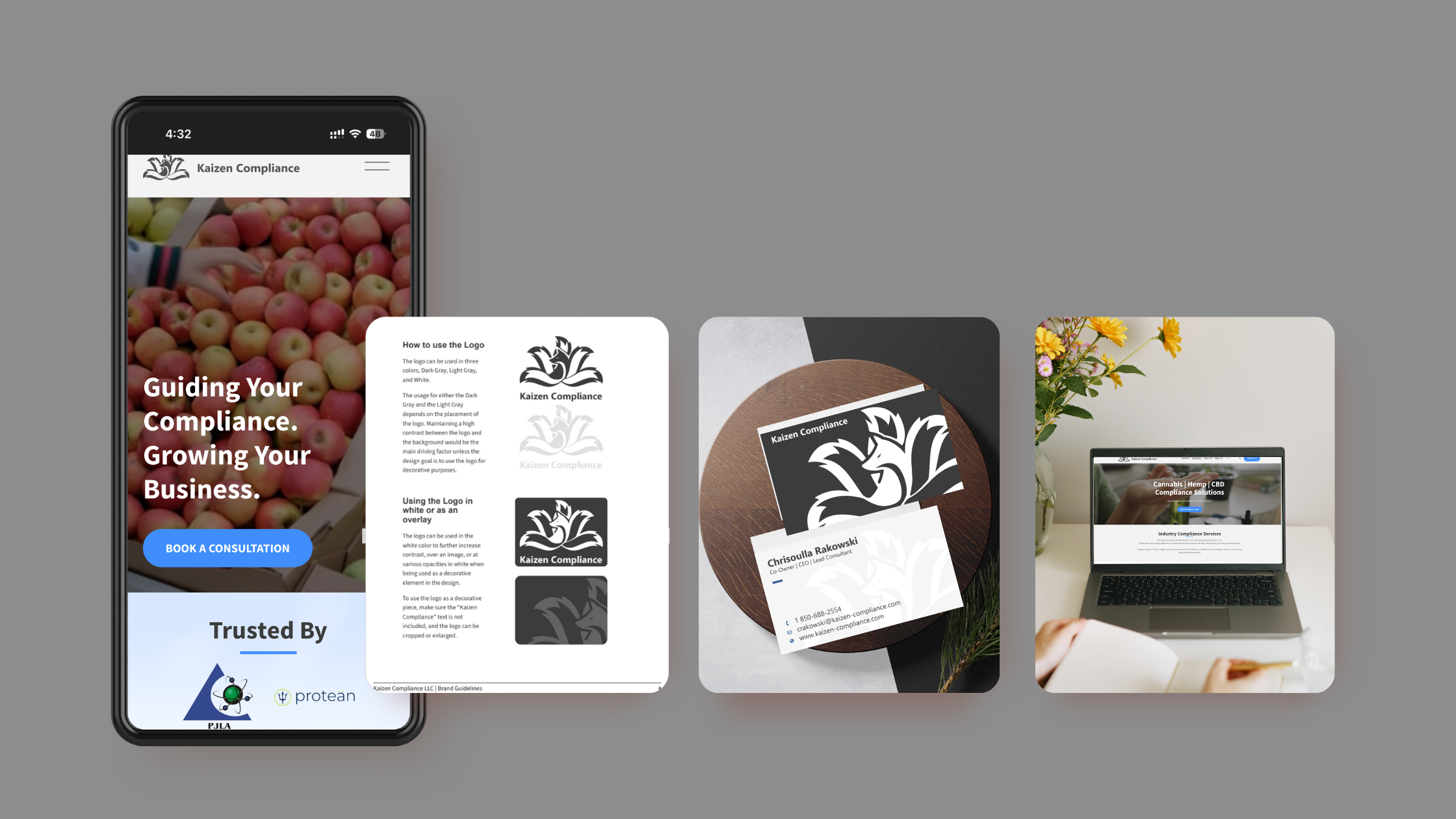 a marketing leader at her desk reviewing reports.