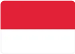 a red stop sign with a white border - Indonesia flag