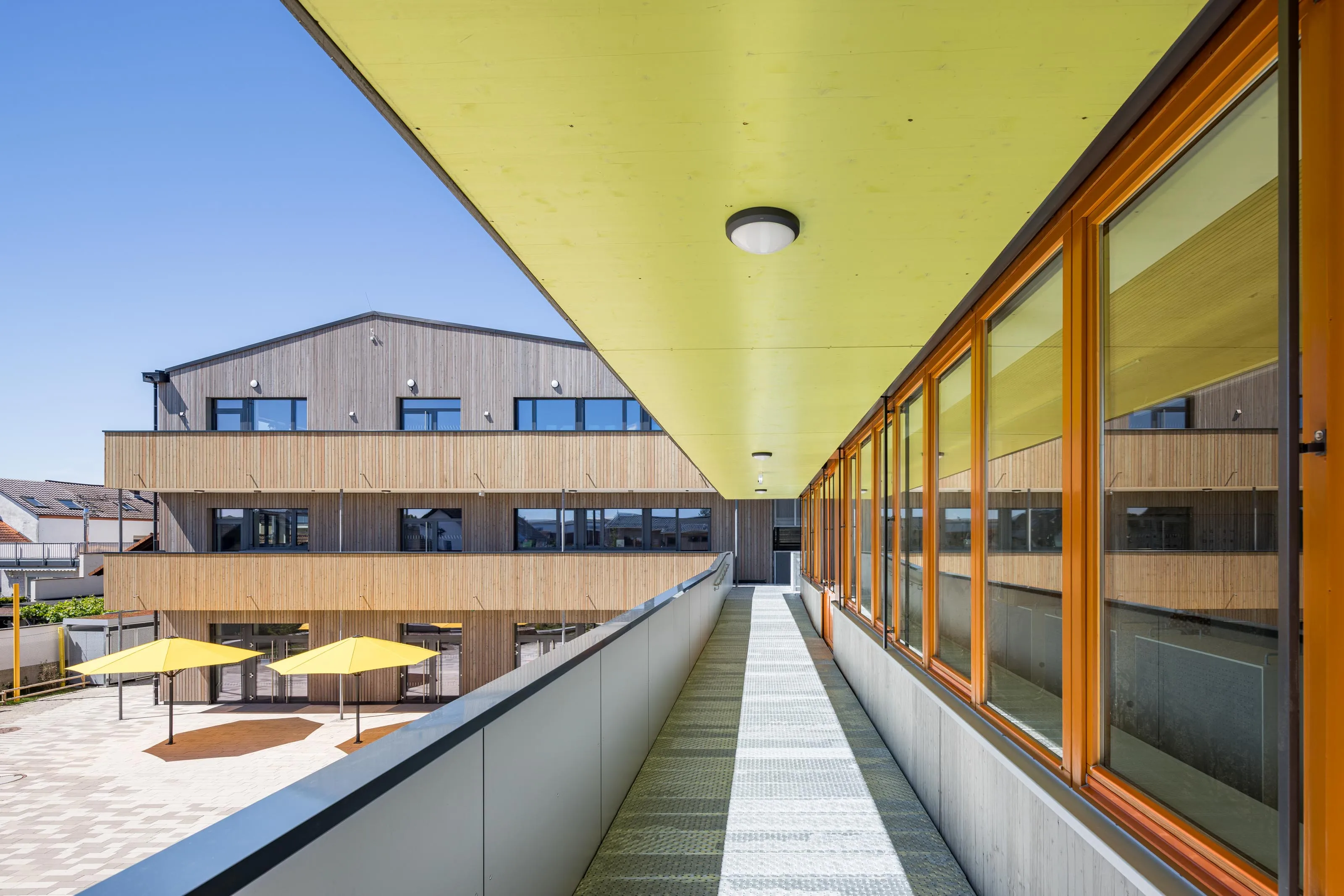 Architekturfotografie Astrid-Lindgren-Schule Weiterstadt for Prosa Architekten Außenaufnahme