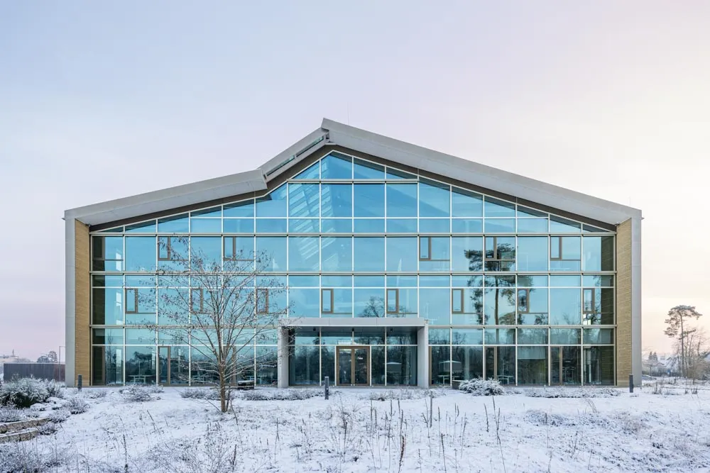 Alnatura Campus Darmstadt im Schnee