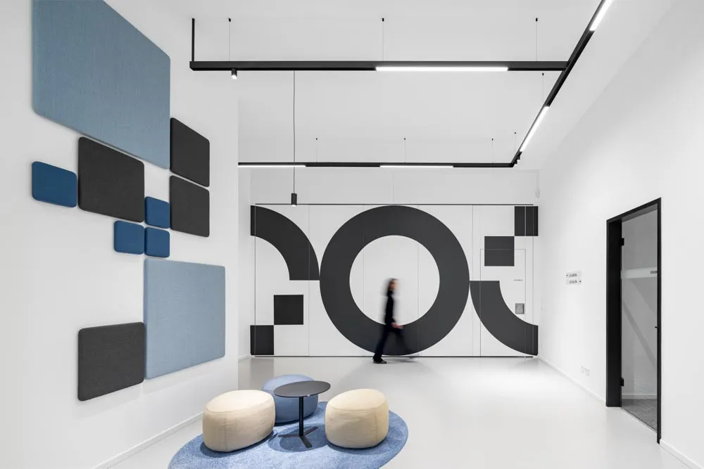 Minimalistische Interior Aufnahme moderner Workspace