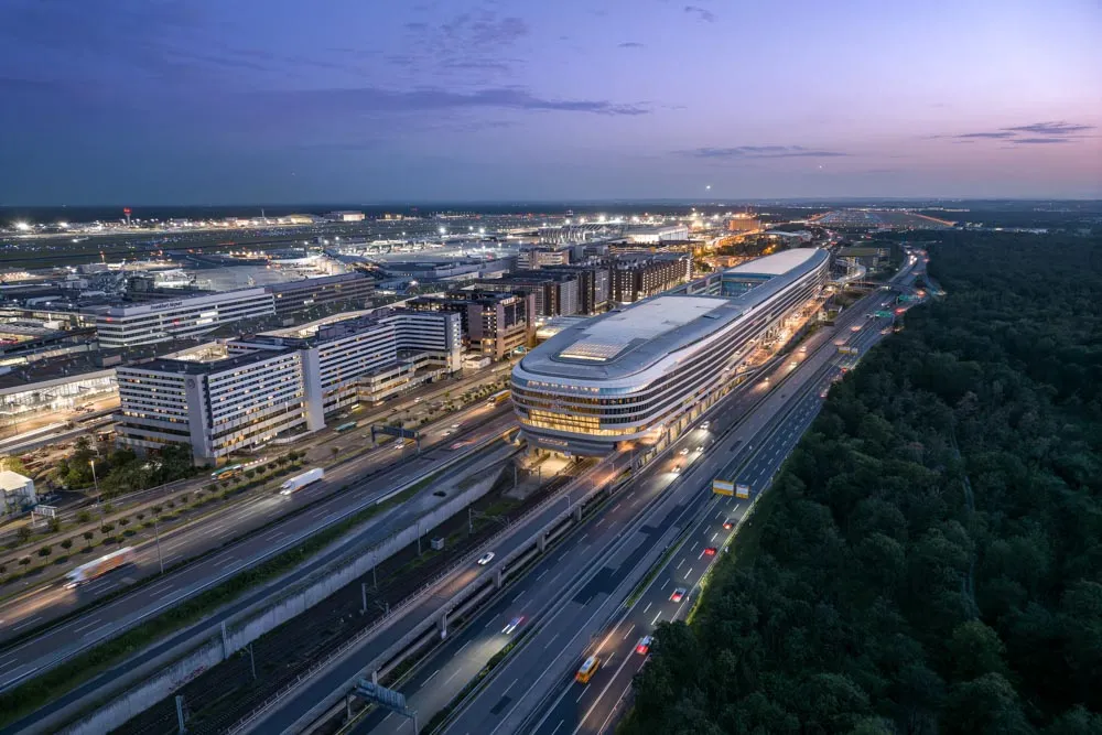 Luftaufnahme The Squaire in Frankfurt am Flughafen