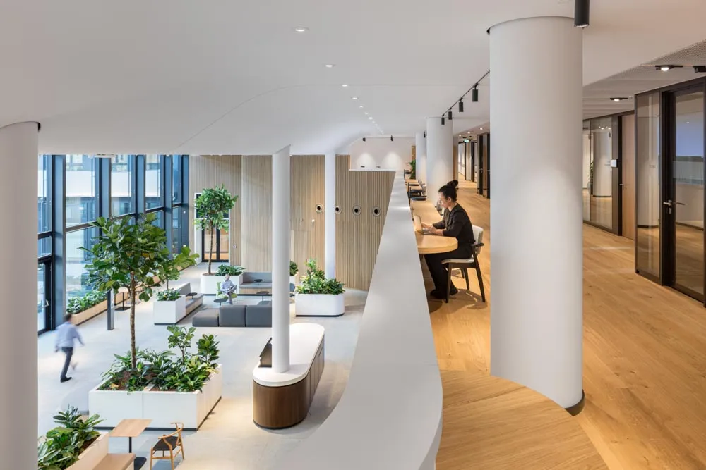 Interior Fotografie Bürogebäude Zebra Deloitte Frankfurt Europaviertel