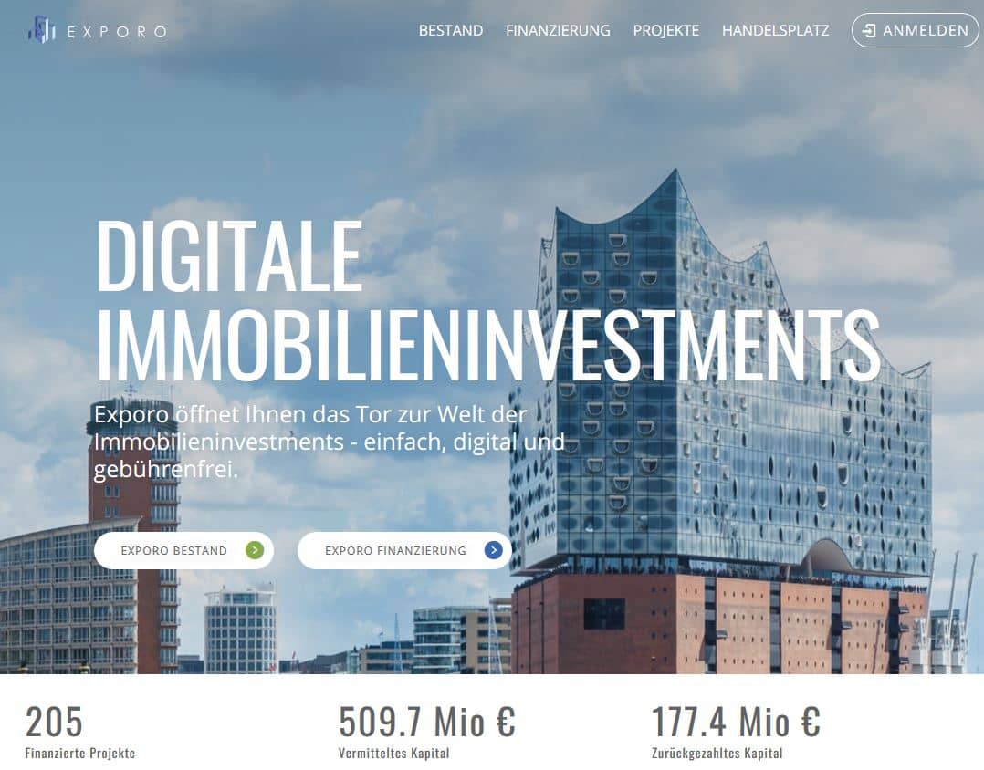 Crowdfunding mit Exporo