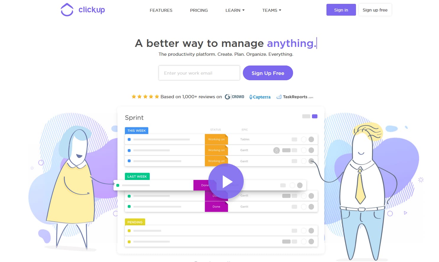 Clickup Projektmanagement-Tool