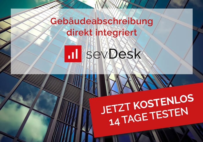 Gebäudeabschreibungmit sevdesk erledigen