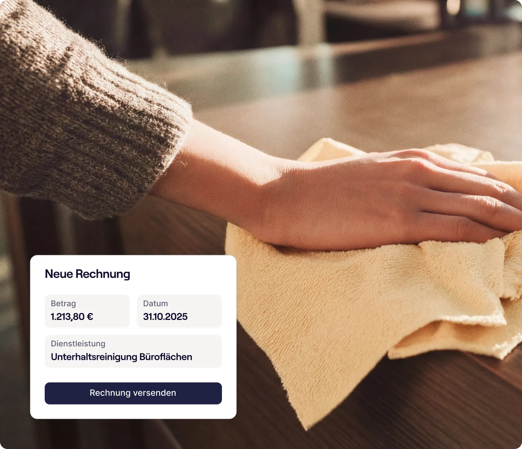 Rechnungsprogramm für Gebäudereinigung sevdesk