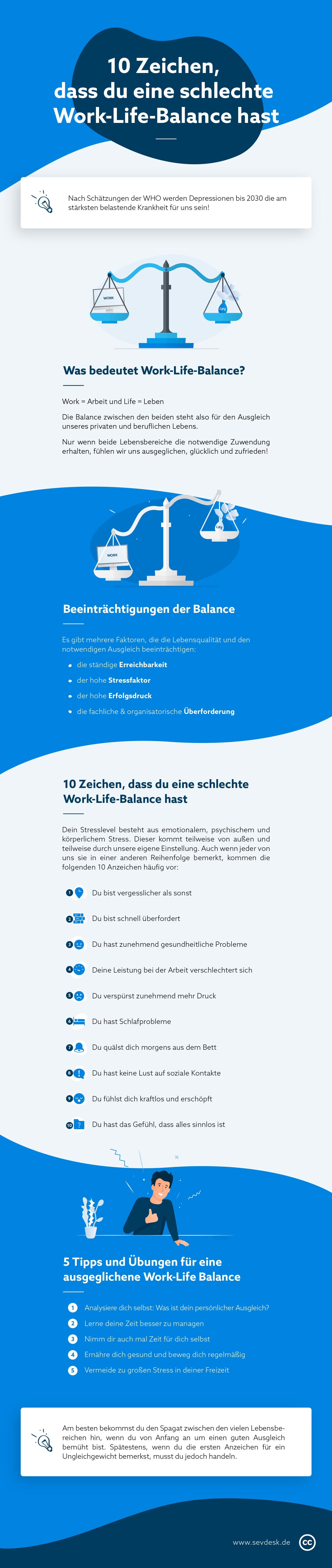 10 Zeichen, dass du eine schlechte Work-Life-Balance hast