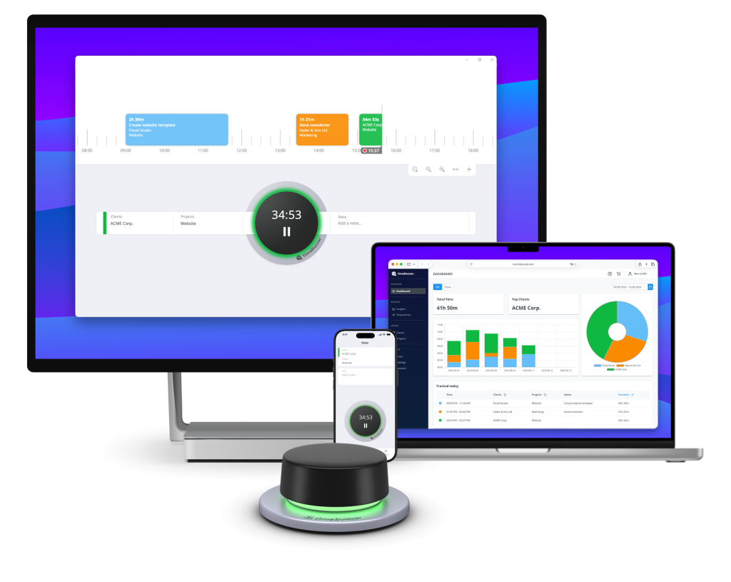 timeBuzzer Ziterfassung Apps mit Hardware