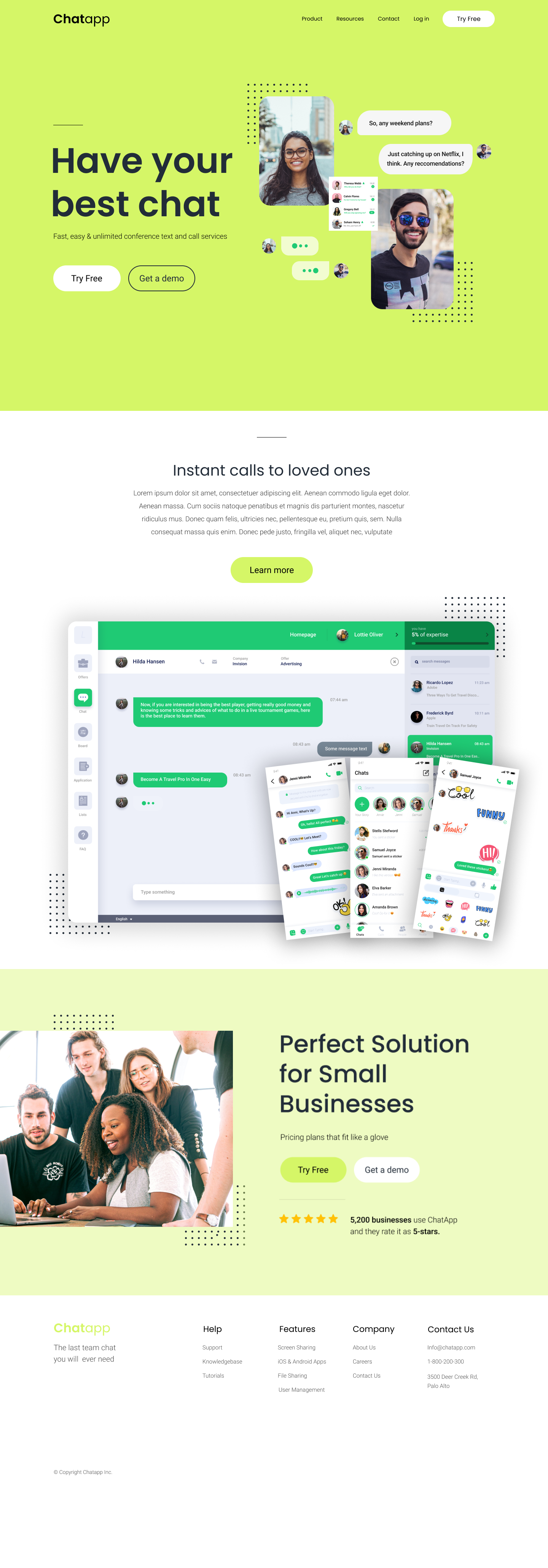 A screenshot of web page