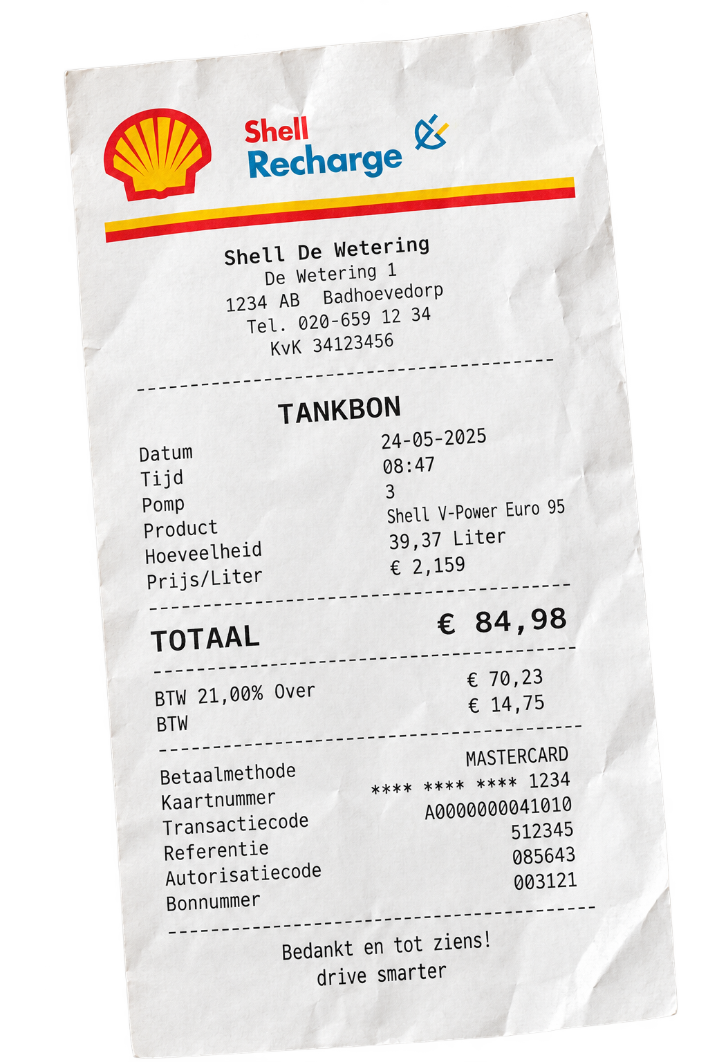 Tankbon uploaden via Mijn Kantoor