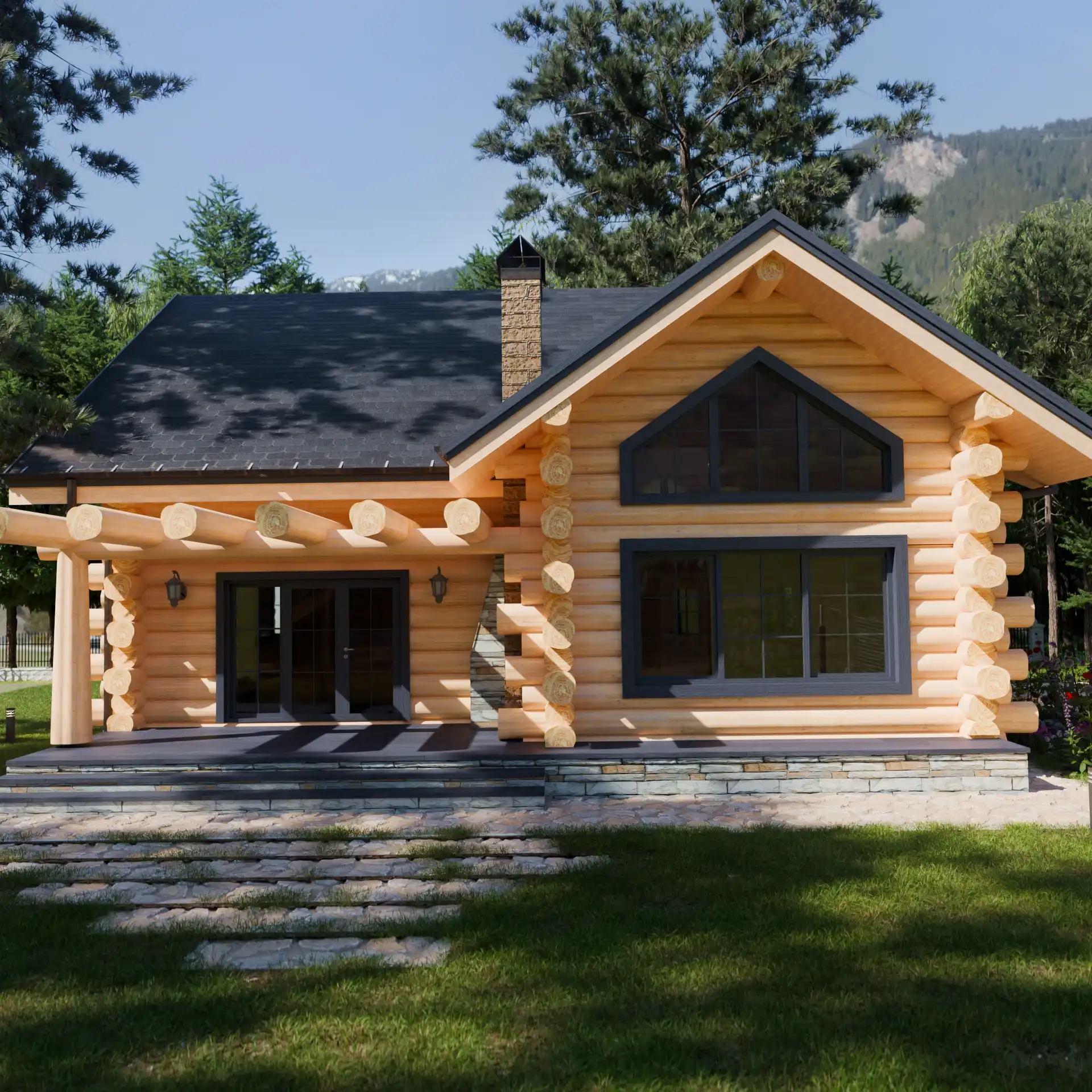 Drewniany dom z bali naturalnych – ekologiczne i trwałe rozwiązanie dla rodziny