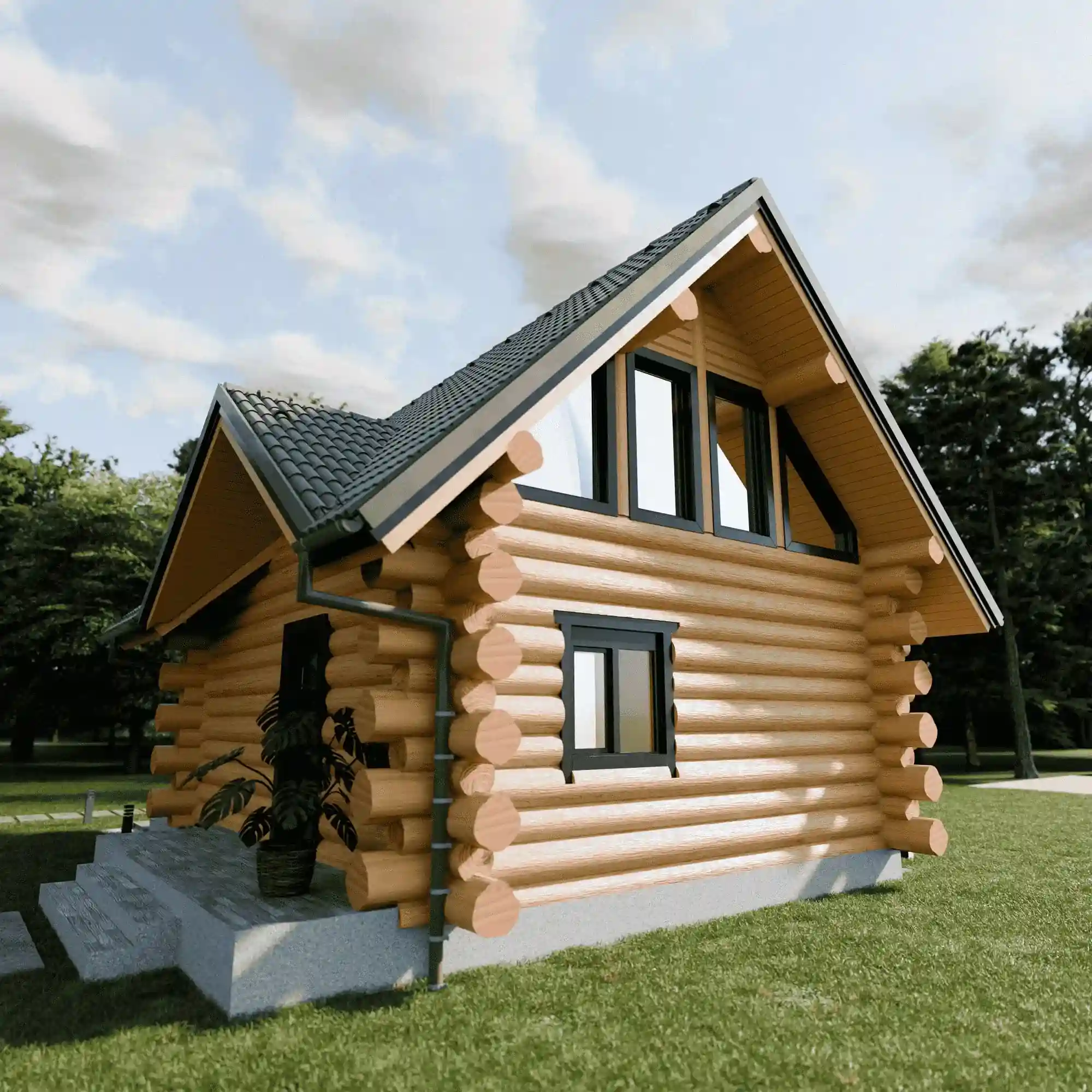 DOM Z BALI NATURALNYCH DO 70 M2