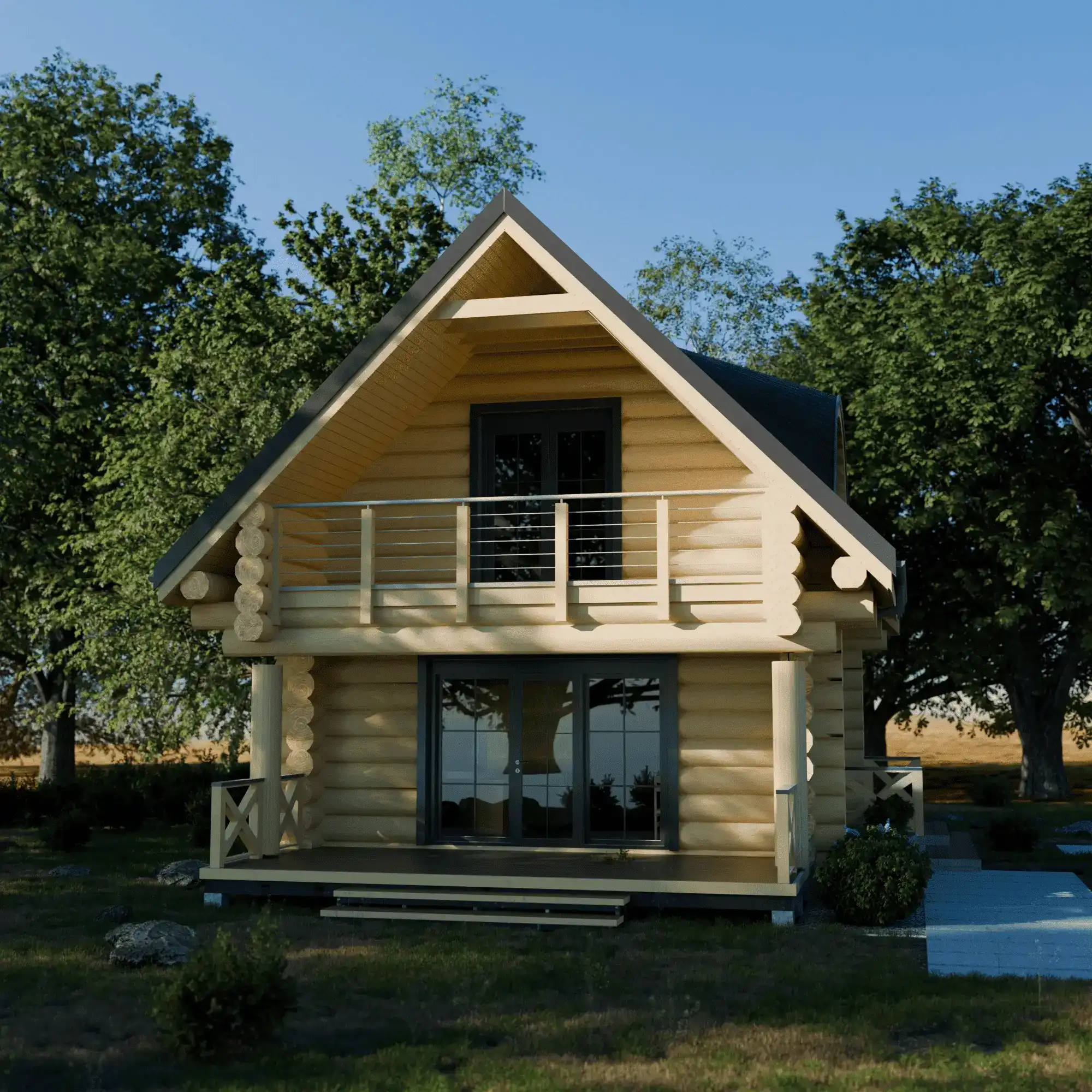 tanio projekt dom z bali