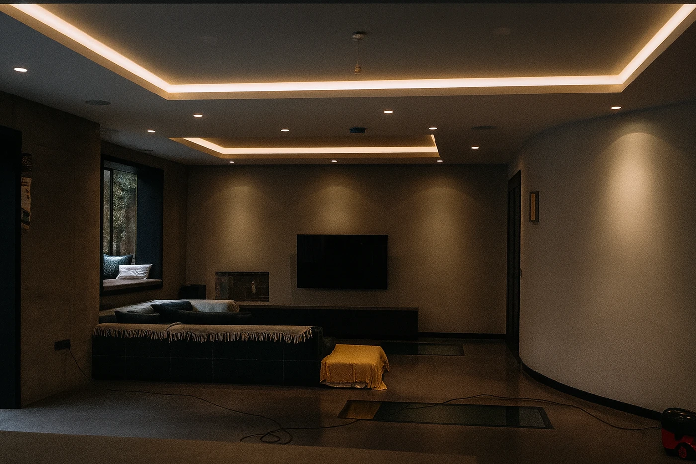 Custom kitchen with concealed extraction and quiet flooring