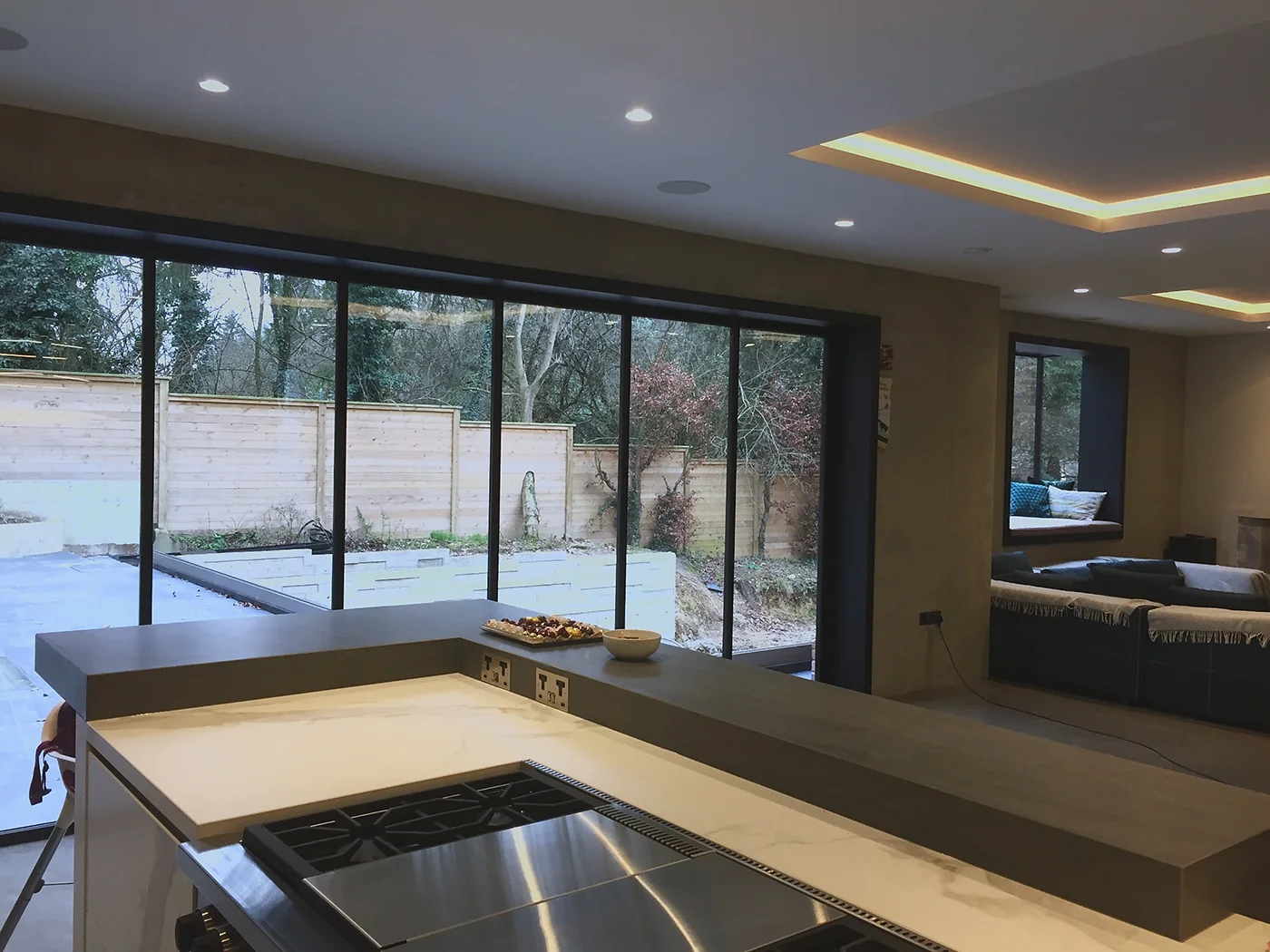 Detail view of joinery with consistent reveals